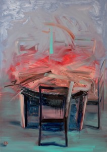 Art by Bartosz Beda, After Table, Interiors, paintings
