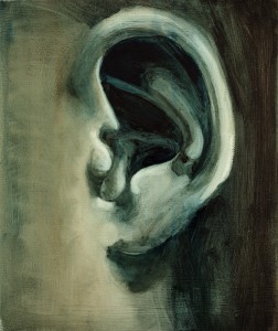 ear and shape, paintings, bartosz beda paintings 2012