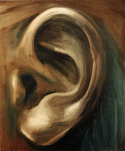 ear and shape, paintings, bartosz beda paintings 2012