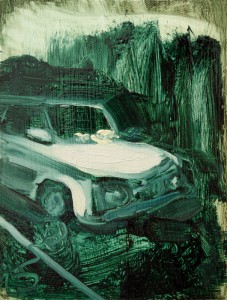 Interior with Car, bartosz beda paintings 2012