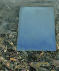 Reversed Landscape-reflection, painting, bartosz beda paintings 2013