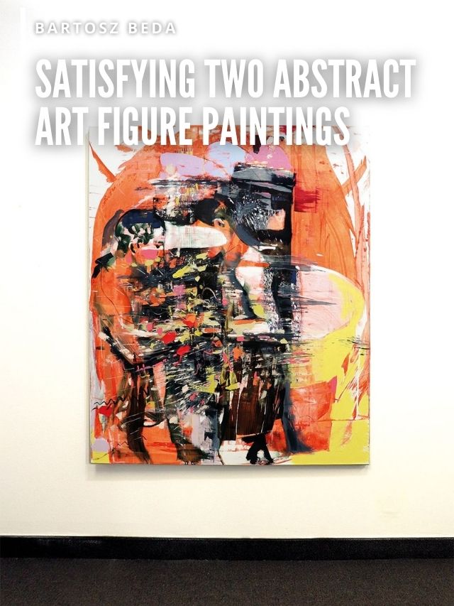 Satisfying Two Abstract Art Figure Paintings cover