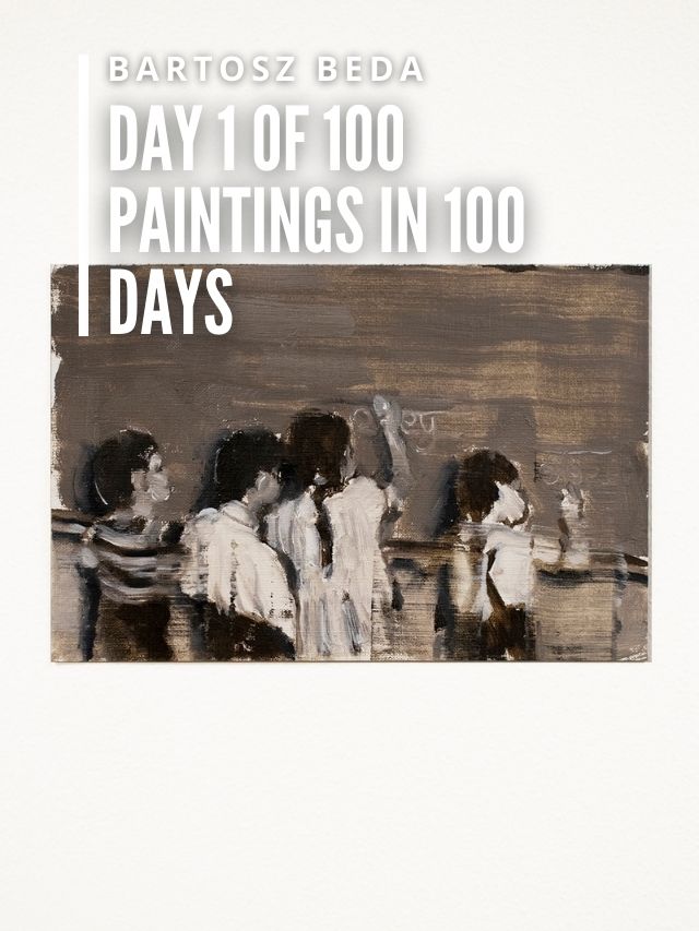 Day 1 of 100 Paintings in 100 Days cover