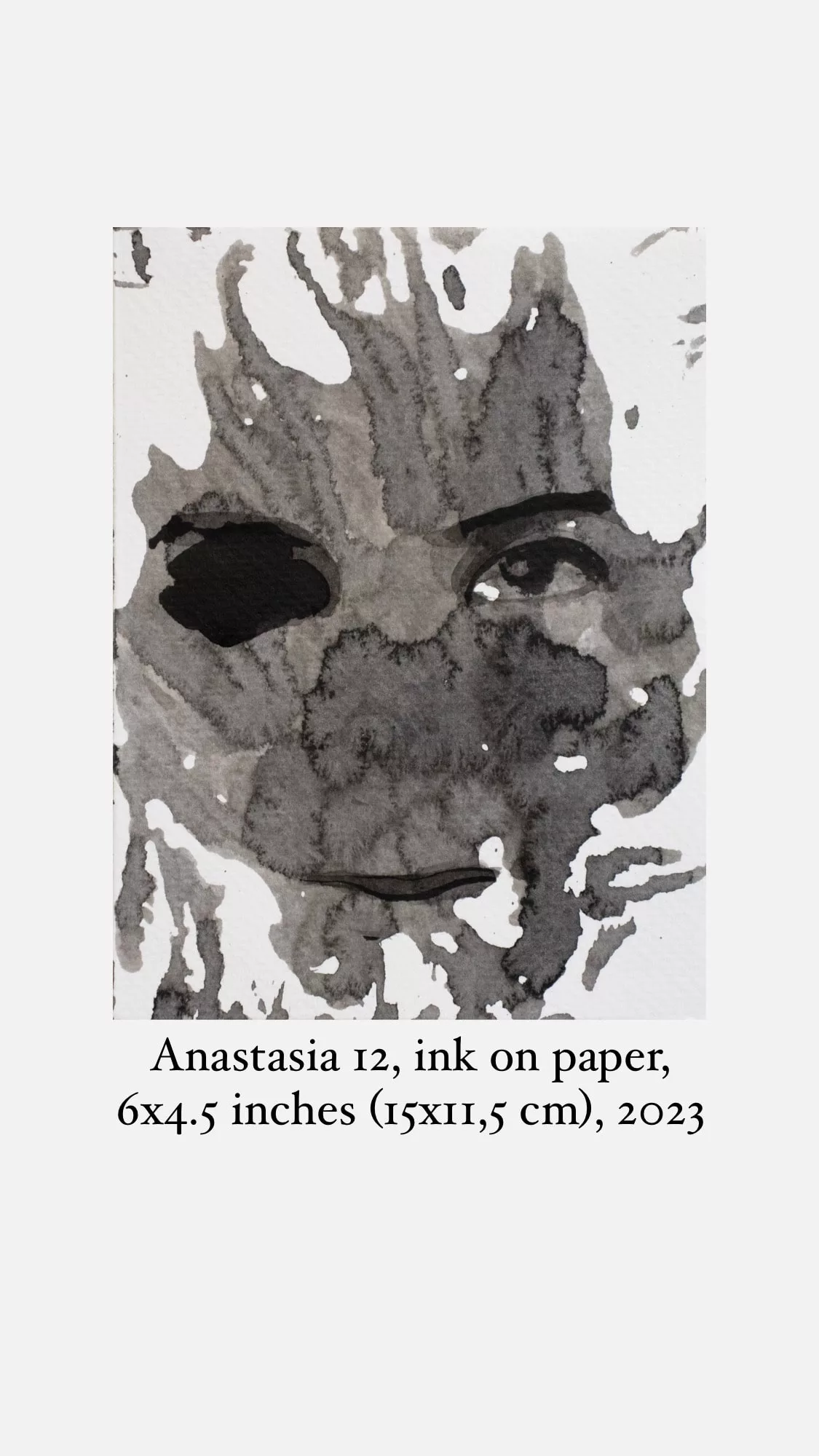 Anastasia 12, A Delicate Ink Portrait of the Human Form 4